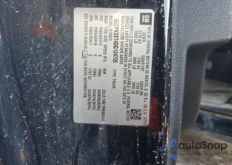 2013 Chevrolet Silverado K1500 Lt z USA, uszkodzony, nr VIN 3GCPKSE74DG124705